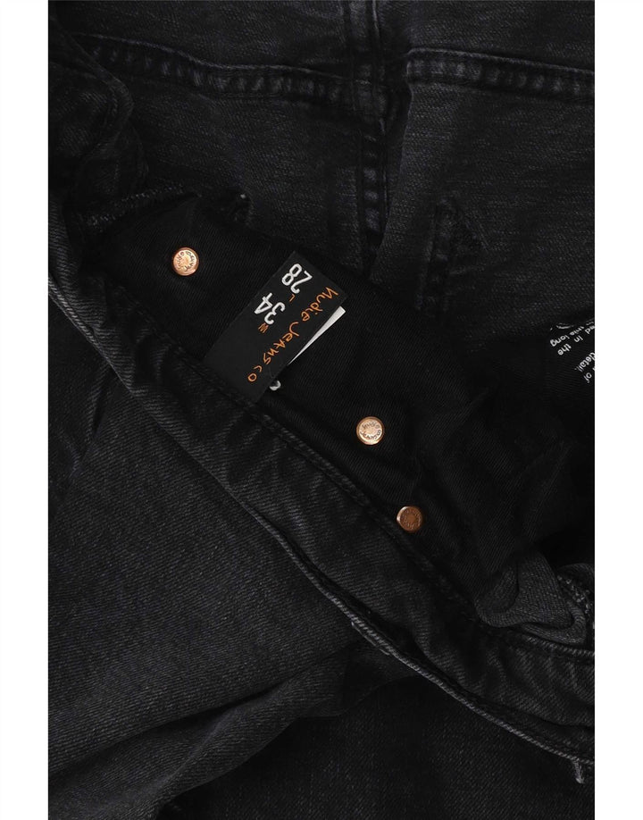 Nudie Slim Jeans til mænd W34 L28 sort bomuld