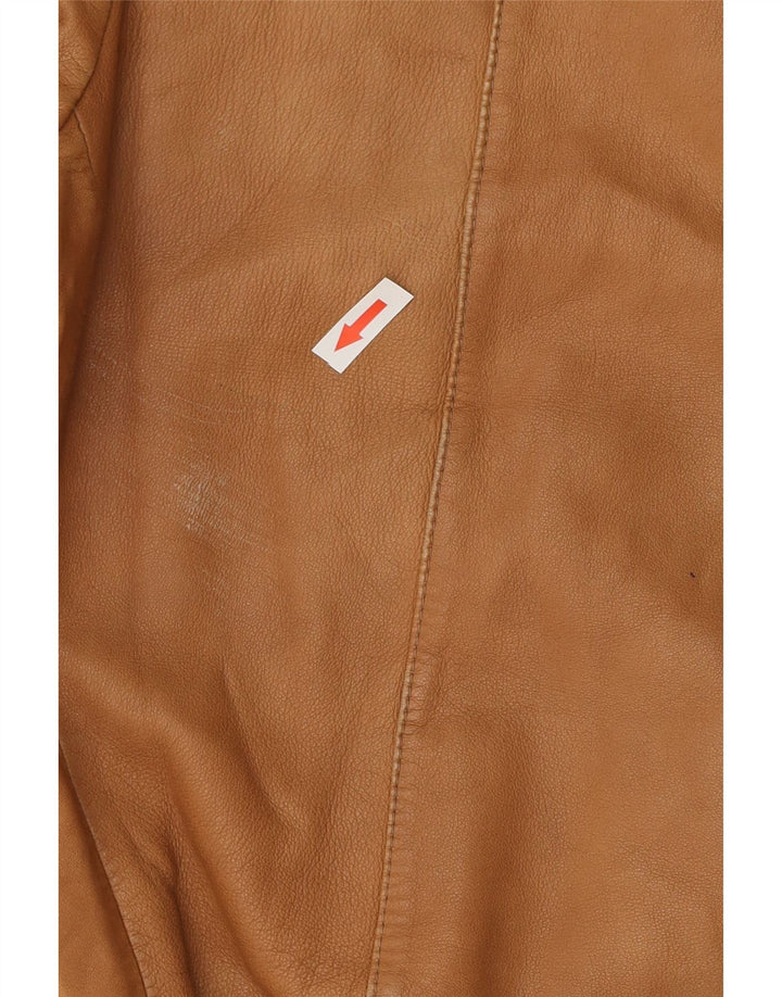 Vintage herre læderjakke IT 54 2XL Brun