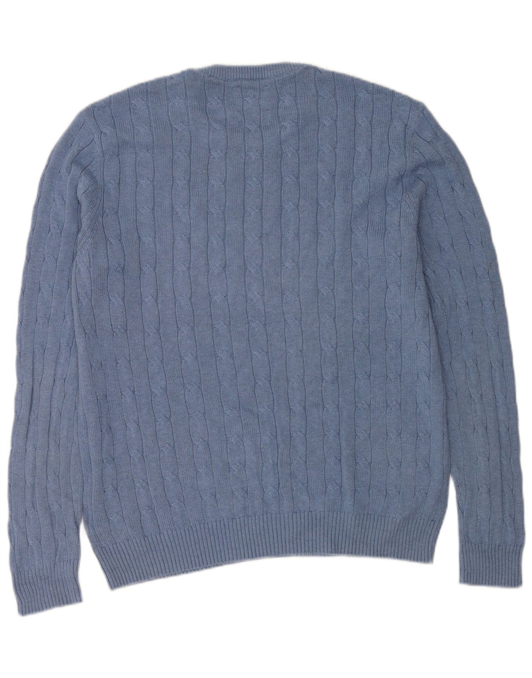 WHITE STUFF Herre Crew Neck trøje Sweater Large Blue Cotton
