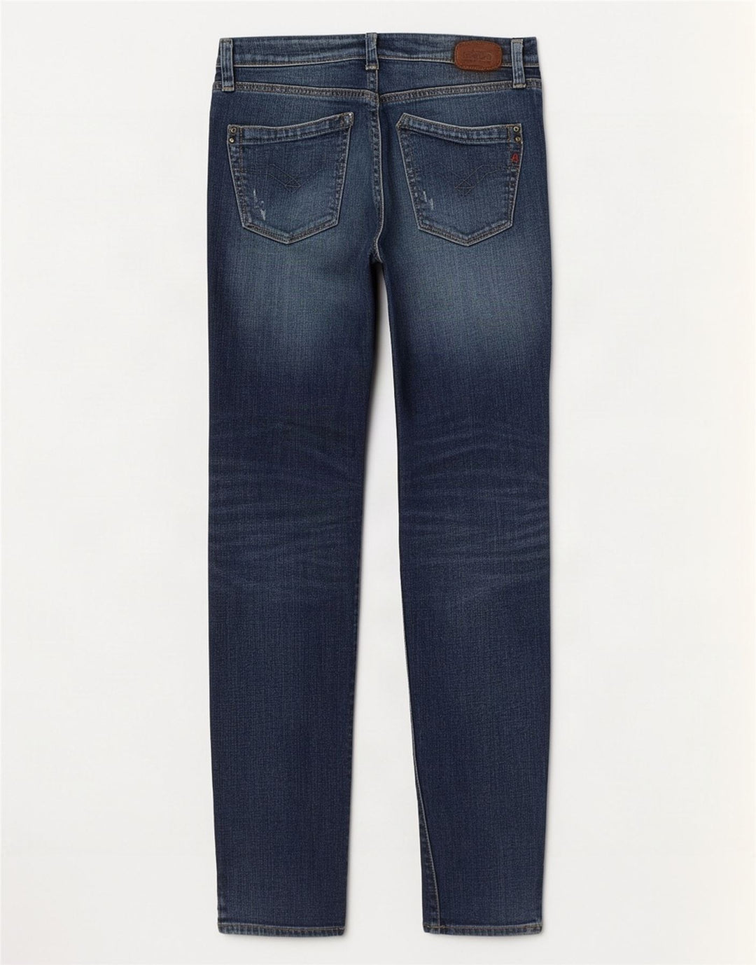 Replay Dame Slim Jeans W26 L32 Blå Bomuld