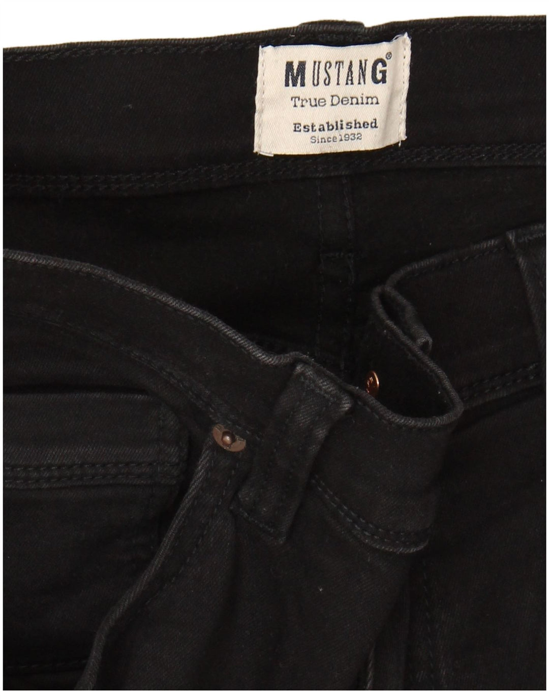 MUSTANG Mens Slim Jeans W34 L28 Black