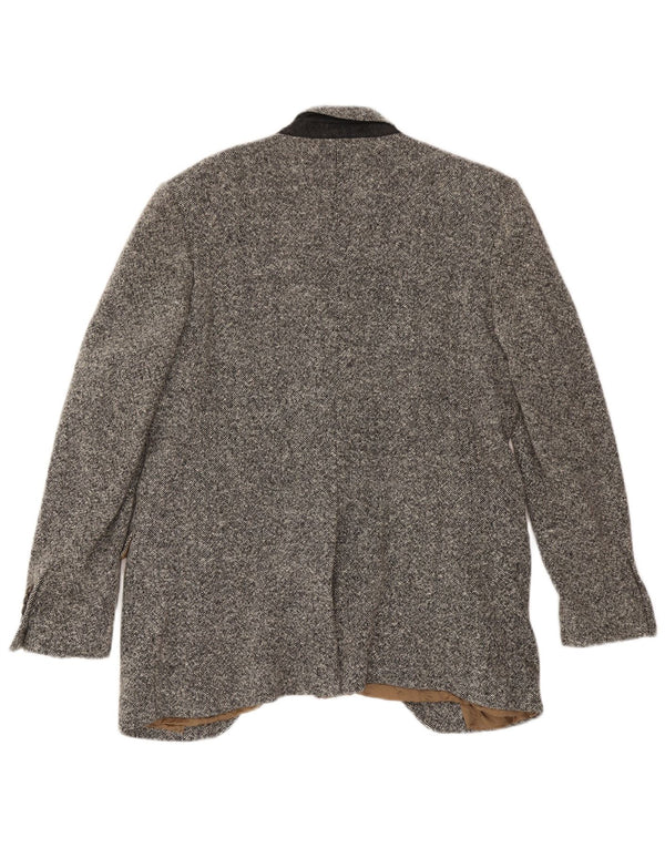Dolce & Gabbana Herre 1-knaps blazerjakke IT 52 XL Grå Flecked Uld