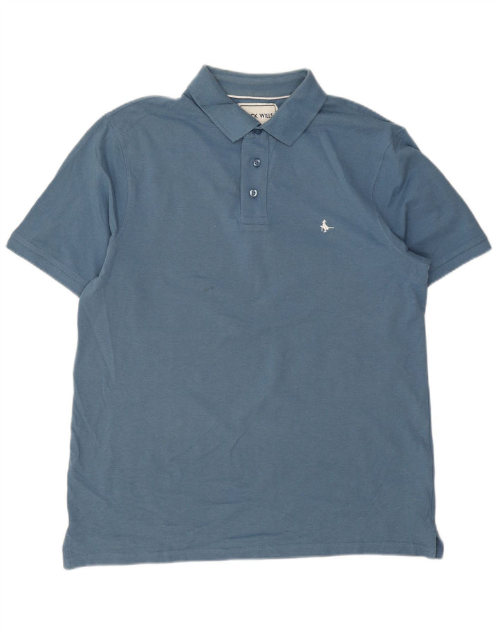 Jack Wills herre poloskjorte stor blå bomuld