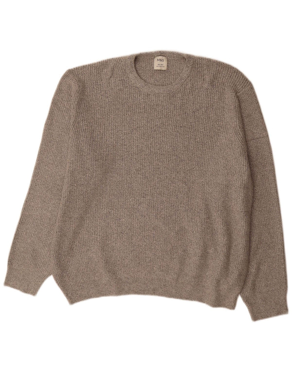 Marks & Spencer Herre sweater med rund hals 3XL grå polyamid