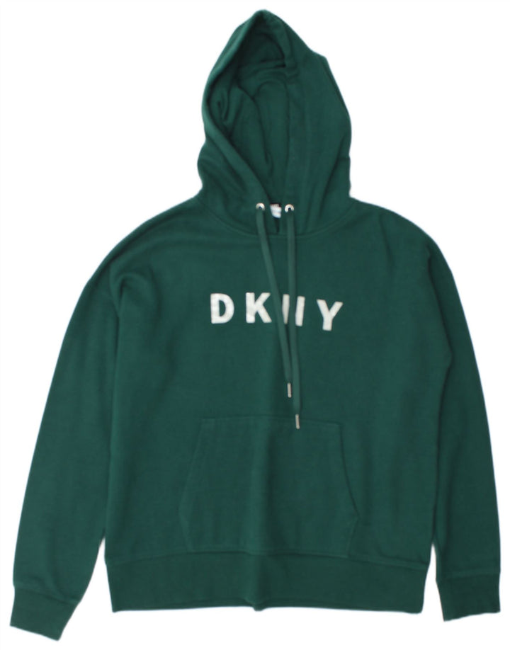 Dkny Herre Grafisk Hættetrøje Jumper Medium Grøn Bomuld