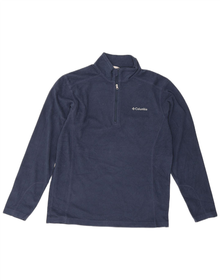 Columbia Herre lynlås hals Fleece Jumper lille marineblå polyester