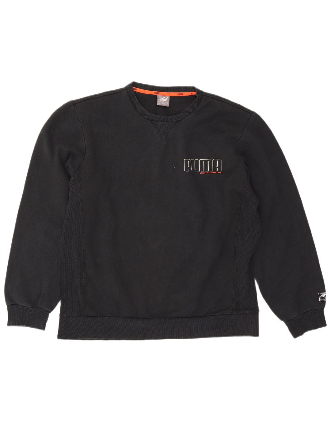 Puma Herre Grafisk Sweatshirt Jumper Stor Sort Bomuld
