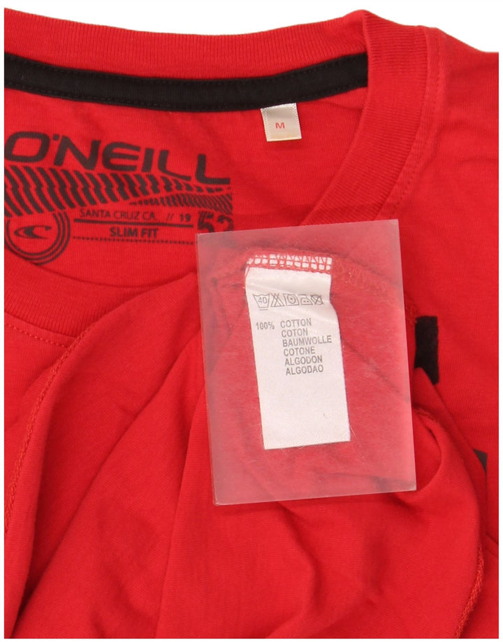 O'Neill Herre Slim Fit Grafisk Top Langærmet Medium Rød Bomuld
