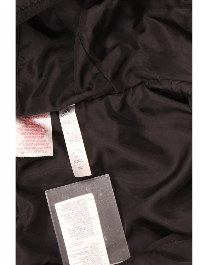 ADIDAS hættejakke til drenge 7-8 år sort polyester