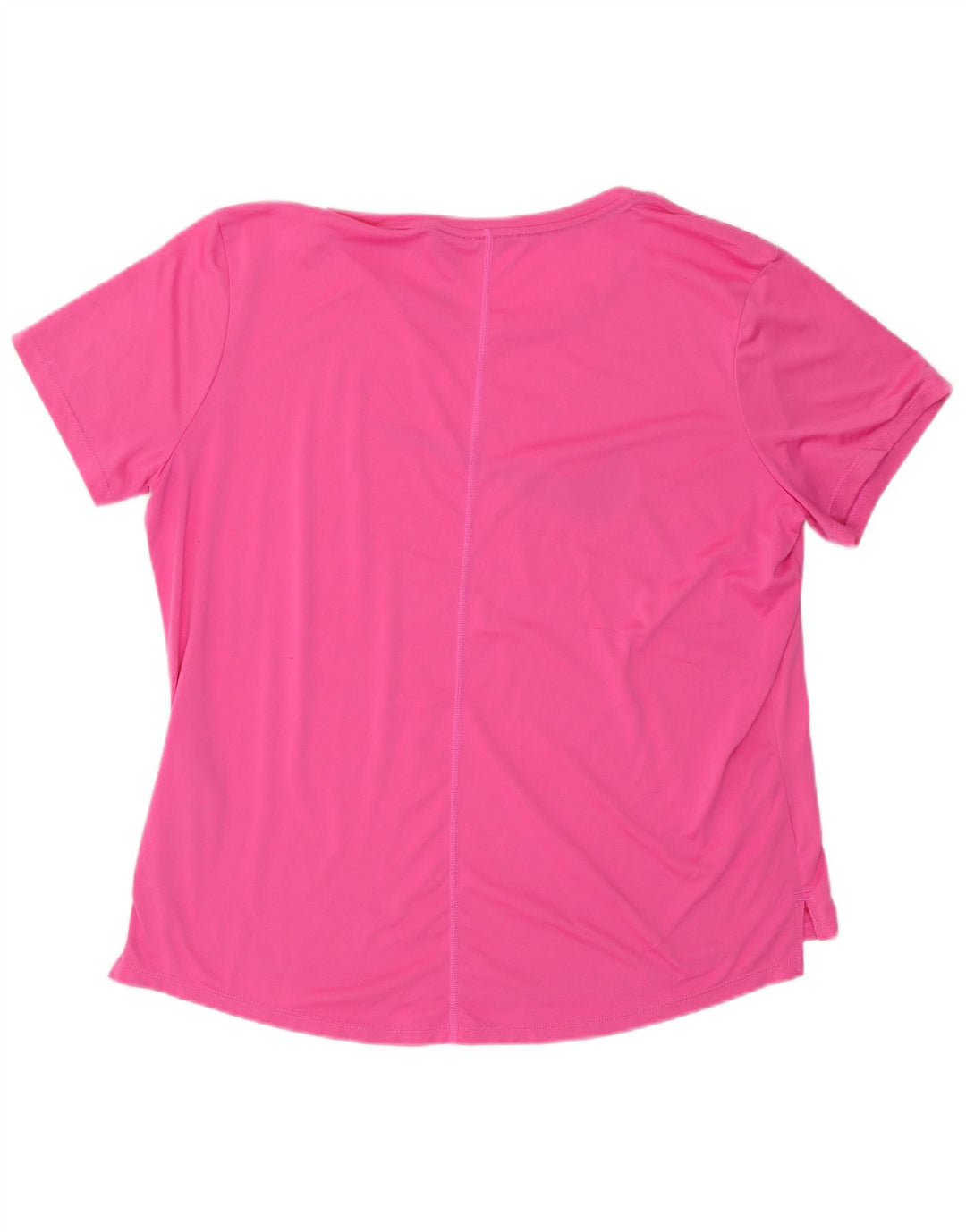 Nike Dame Dri Fit Grafisk T-Shirt Top UK 16 Stor Pink Polyester