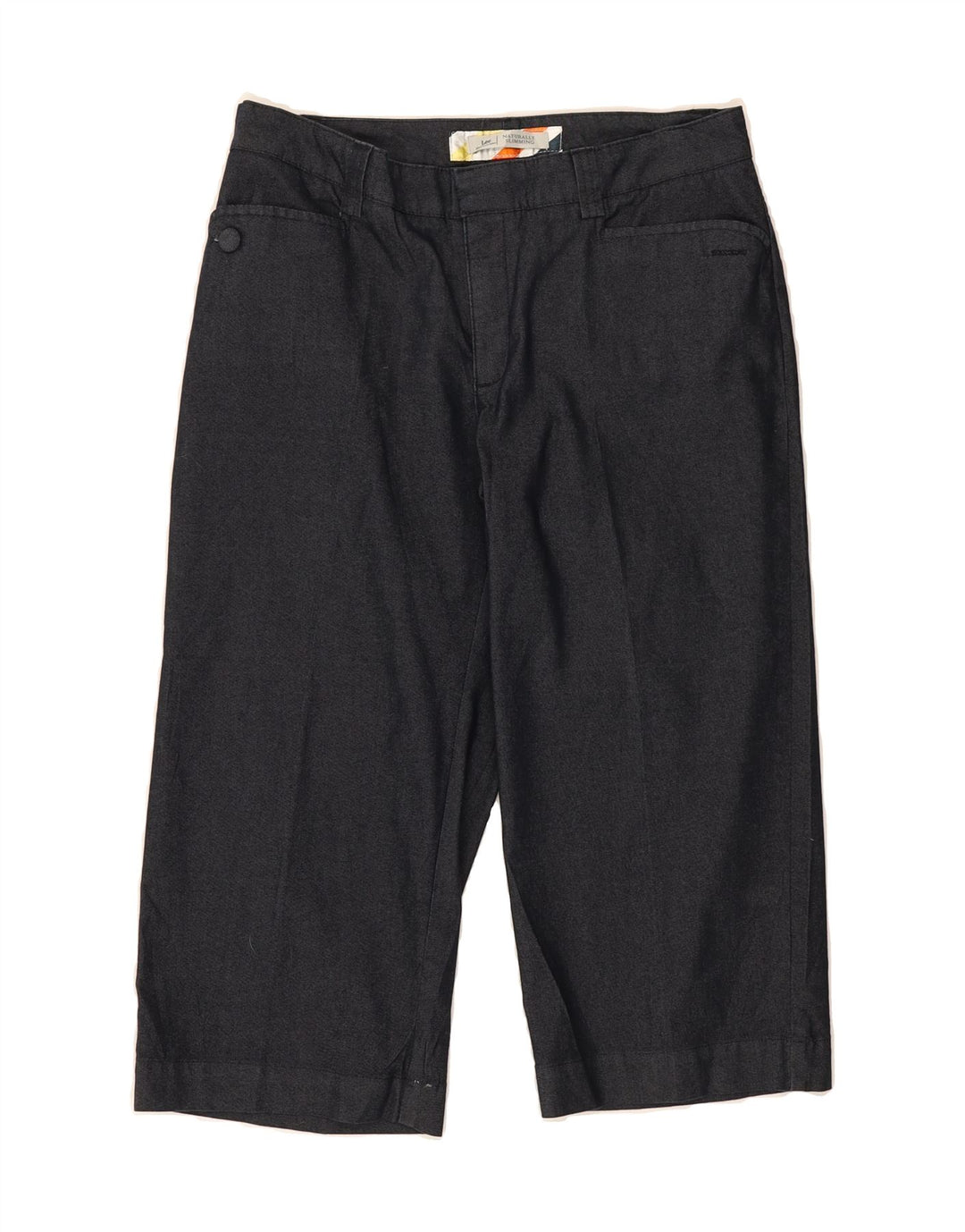 LEE Womens Slimming Fit Capri Trousers US 8 Medium W30 L20 Navy Blue Vintage Lee and Second-Hand Lee from Messina Hembry 