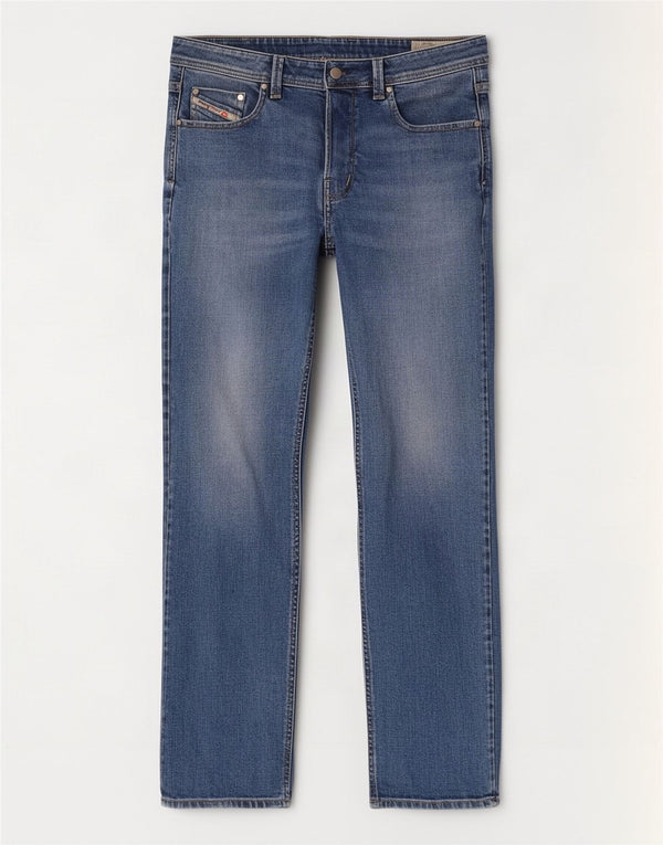 Diesel Herre Straight Jeans W36 L32 Blå Bomuld