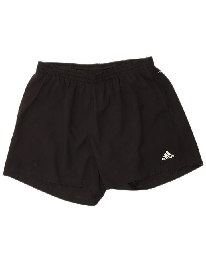 Adidas Herre Aeroready Graphic Sports Shorts Medium Sort Polyester