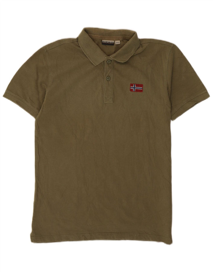 Napapijri Herre Geographic Polo Shirt Medium Khaki