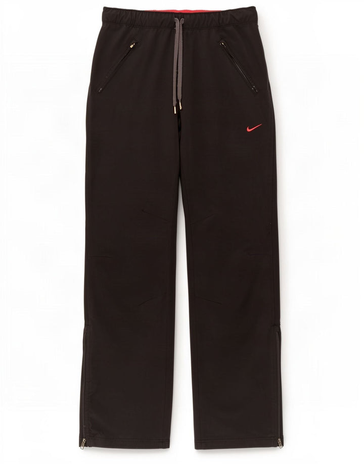 Nike Dame Dri Fit træningsdragt Bukser UK 12 Medium Sort
