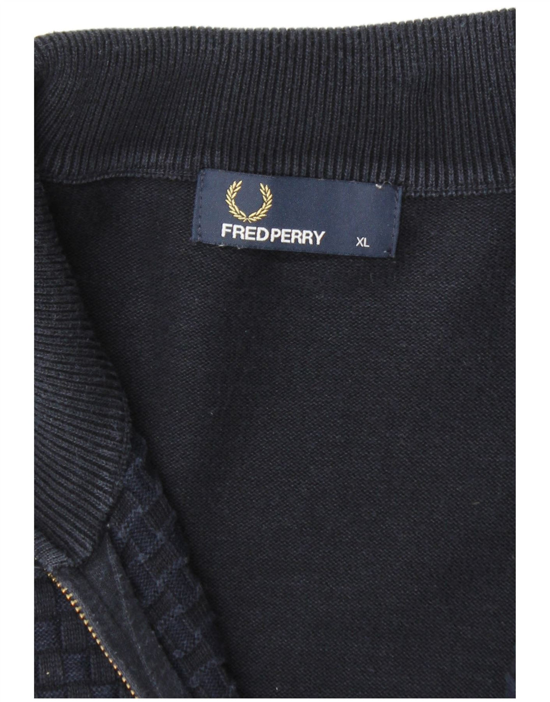 Fred Perry Herre cardigan sweater XL marineblå
