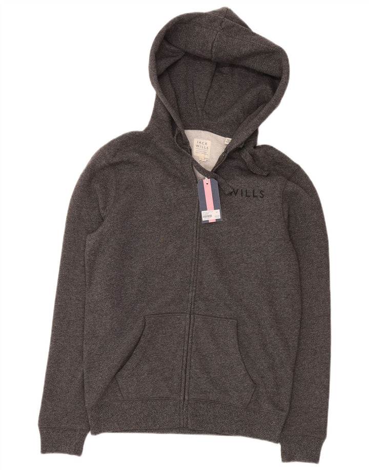 Jack Wills Hættetrøje med lynlås til mænd mellemgrå flækket bomuld