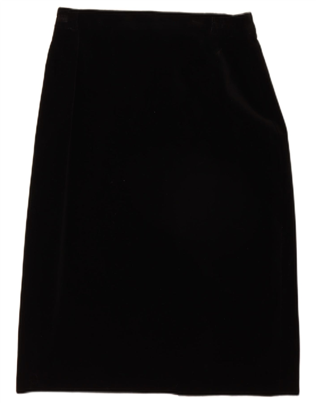 LIBRA Womens High Waist Velvet Pencil Skirt UK 16 Large W28 Black Bomuld