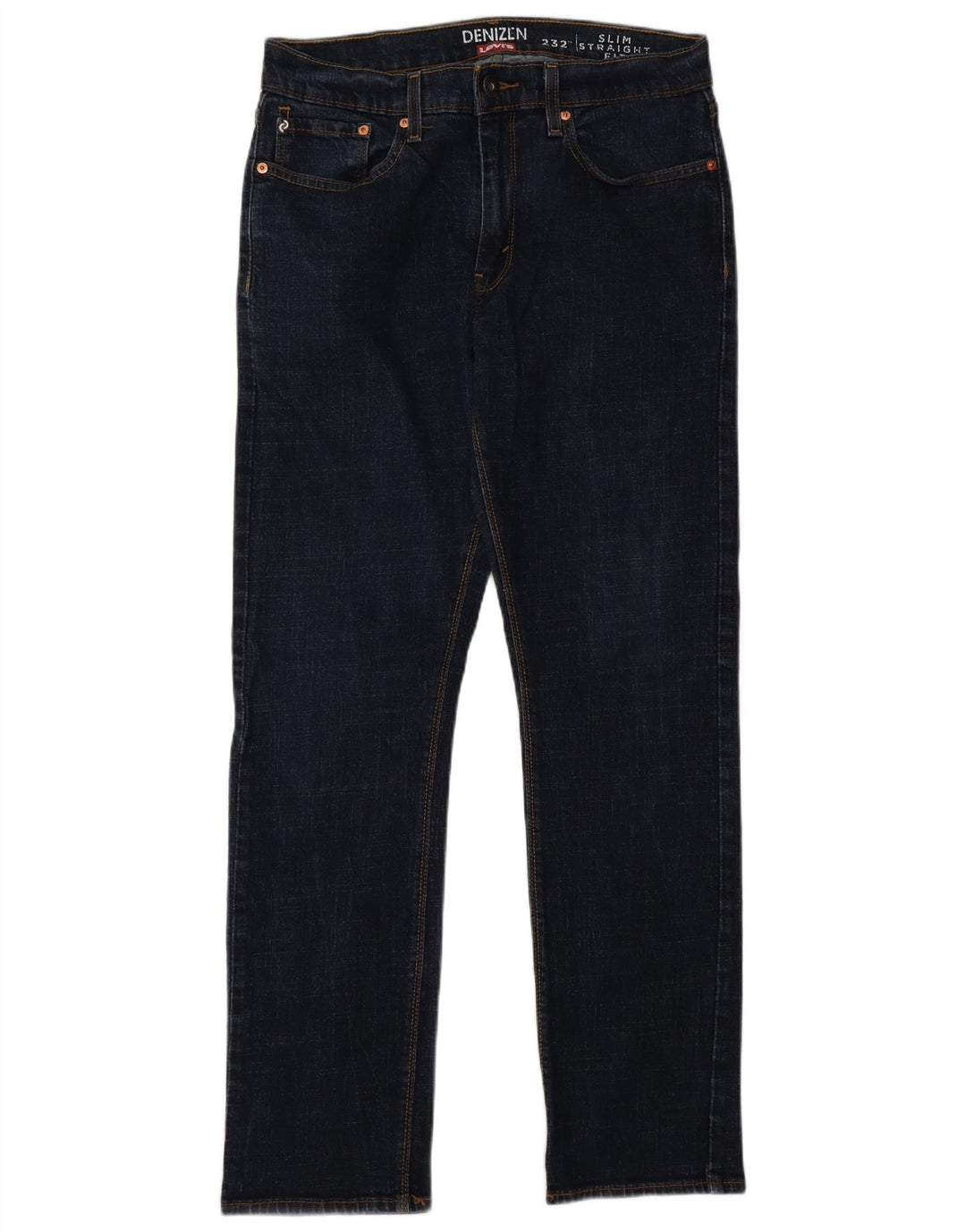 Levi's Herre Denizen Slim Straight Jeans W32 L32 Marineblå Bomuld