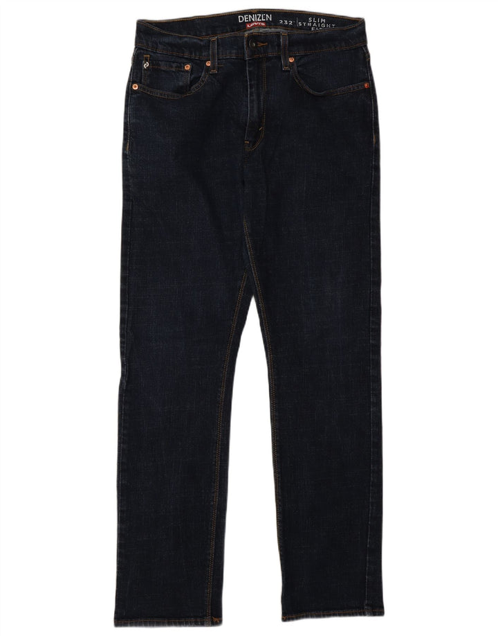 Levi's Herre Denizen Slim Straight Jeans W32 L32 Marineblå Bomuld