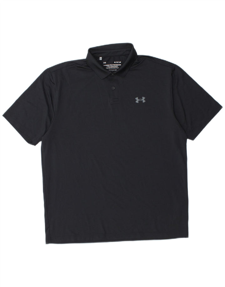 UNDER ARMOUR Herre poloshirt Stor sort polyester