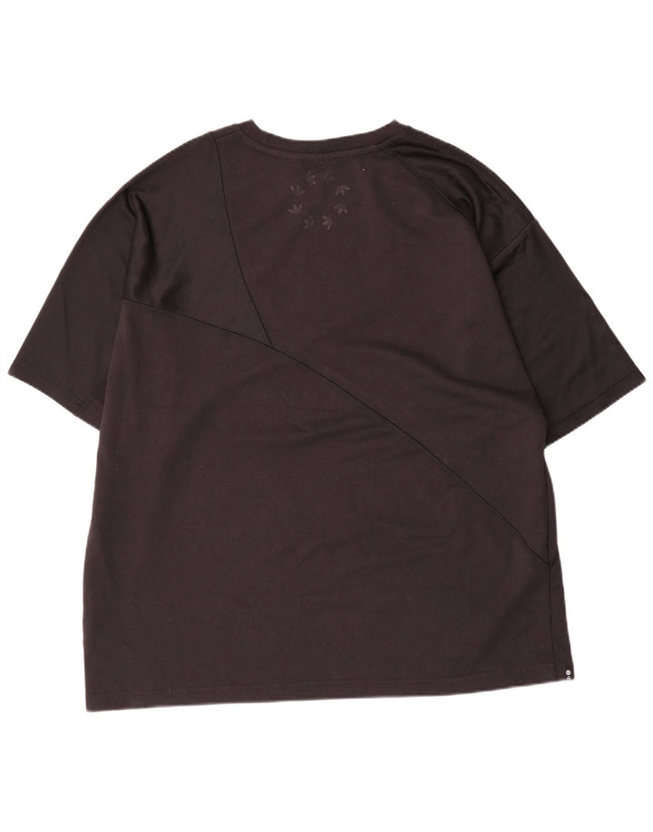 Adidas Grafisk T-shirt top til mænd, stor sort polyester