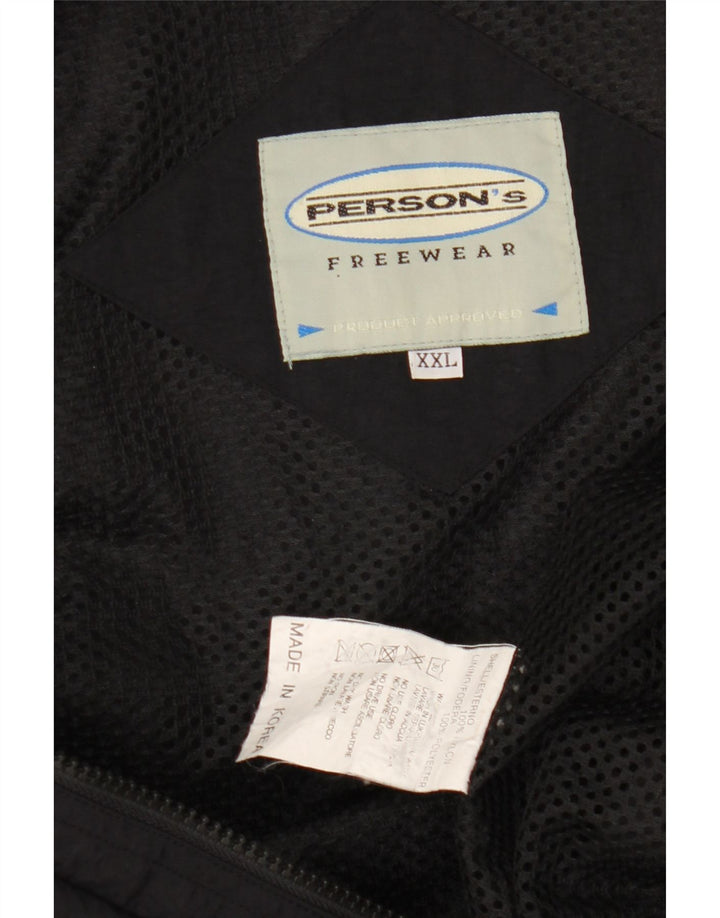 Persons Herre Utility Gilet UK 44 2XL Sort Nylon