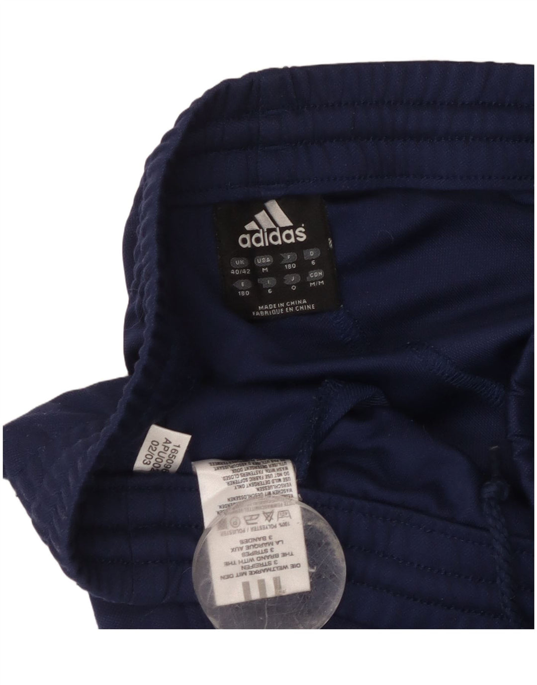 Adidas Træningsdragtsbukser til mænd UK 40/42 Medium Navy Blue Polyester