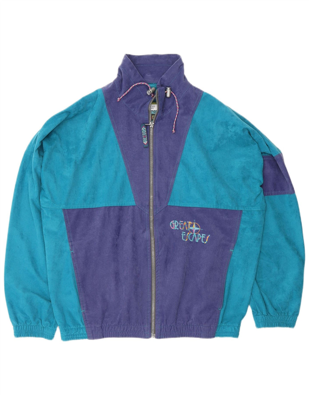 Great Escapes Herre træningsdragt Topjakke IT 48 Medium Blue Colourblock