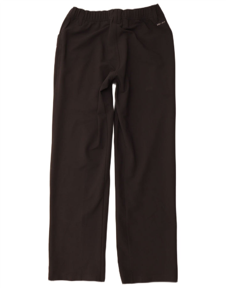 NIKE Dri Fit Straight Casual Bukser Små W27 L31 Grå Polyester