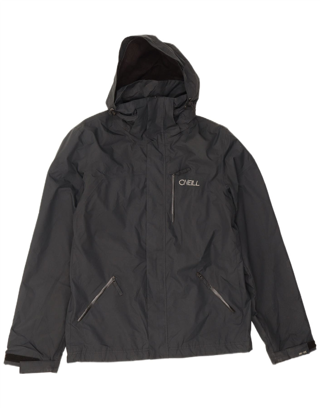 O'Neill Herre Graphic Hooded Windbreaker Jacket UK 34 XS Sort Polyester