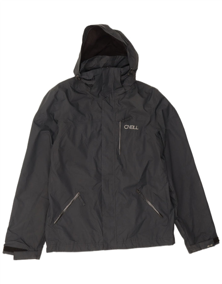 O'Neill Herre Graphic Hooded Windbreaker Jacket UK 34 XS Sort Polyester