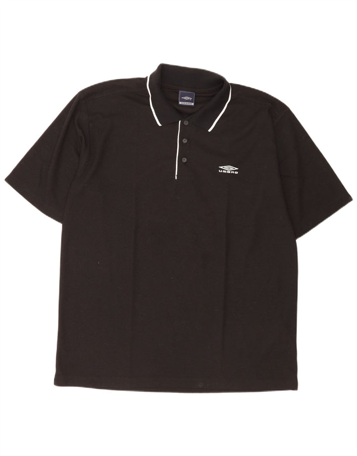 Umbro Herre Polo Shirt Stor Sort Polyester
