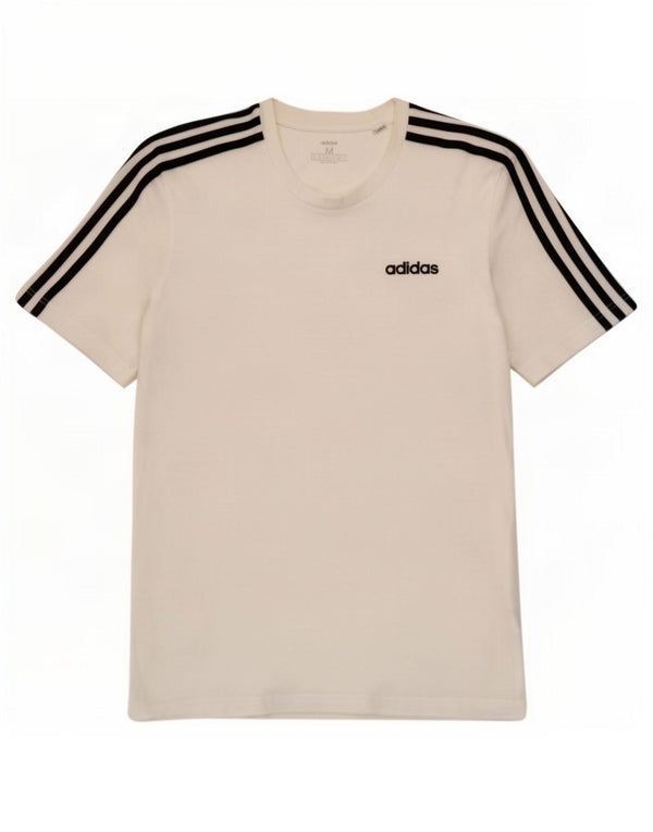 Adidas Herre T-Shirt Top Medium Hvid Bomuld