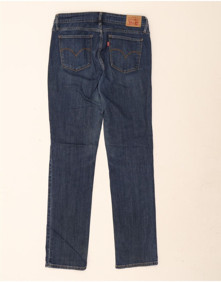 Levi's Dame 714 Straight Jeans W31 L32 Blå Bomuld