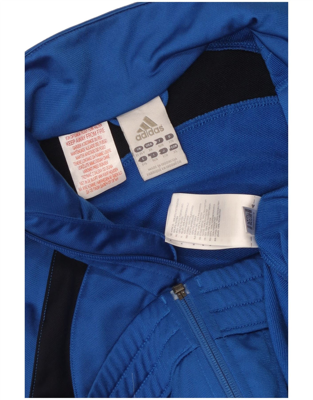 Adidas Træningsdragt Topjakke til drenge 15-16 år Blå Colourblock Polyester