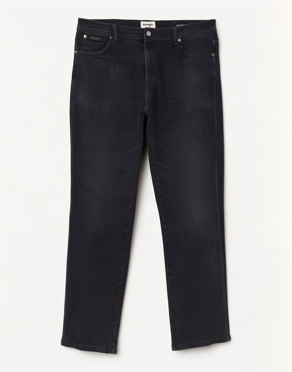 Wrangler Herre Texas Straight Jeans W36 L32 Marineblå Bomuld