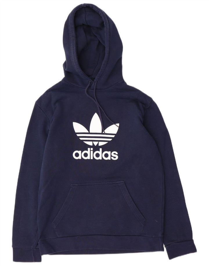 Adidas Grafisk hættetrøje til mænd mellem marineblå bomuld