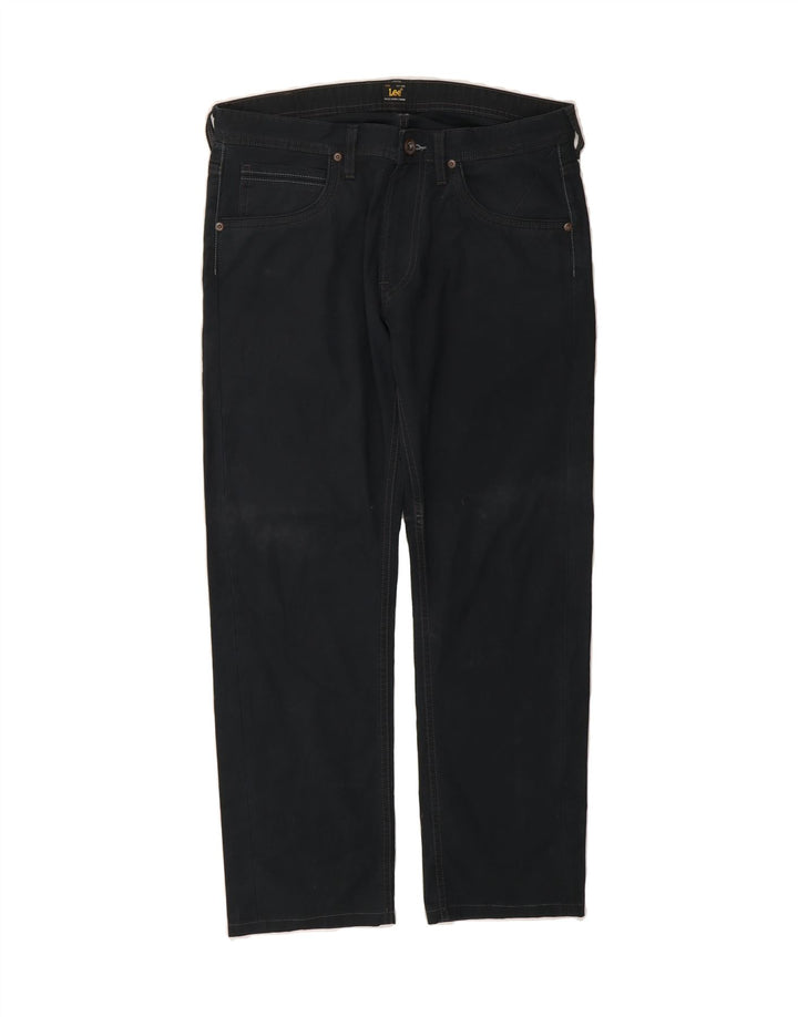 LEE Mens Straight Jeans W32 L29 Navy Blue Vintage Lee and Second-Hand Lee from Messina Hembry 