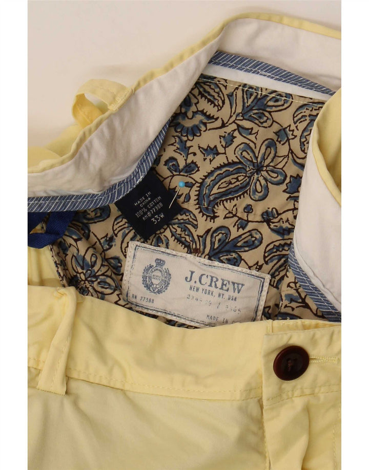 J. Crew Chino Shorts til mænd W33 Medium Gul Bomuld