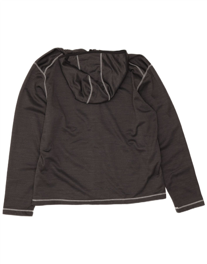 Fila Herre grafisk hættetrøje med lynlås 2XL sort polyester