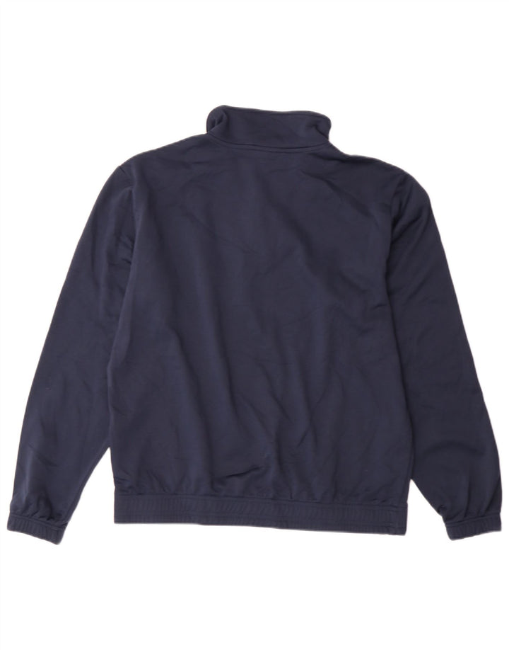 Asics drenge sweater med lynlås-hals træningsdragt top 13-14 år marineblå polyester