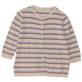 Marks & Spencer Dame Cardigan Sweater UK 16 Stor Hvidstribet