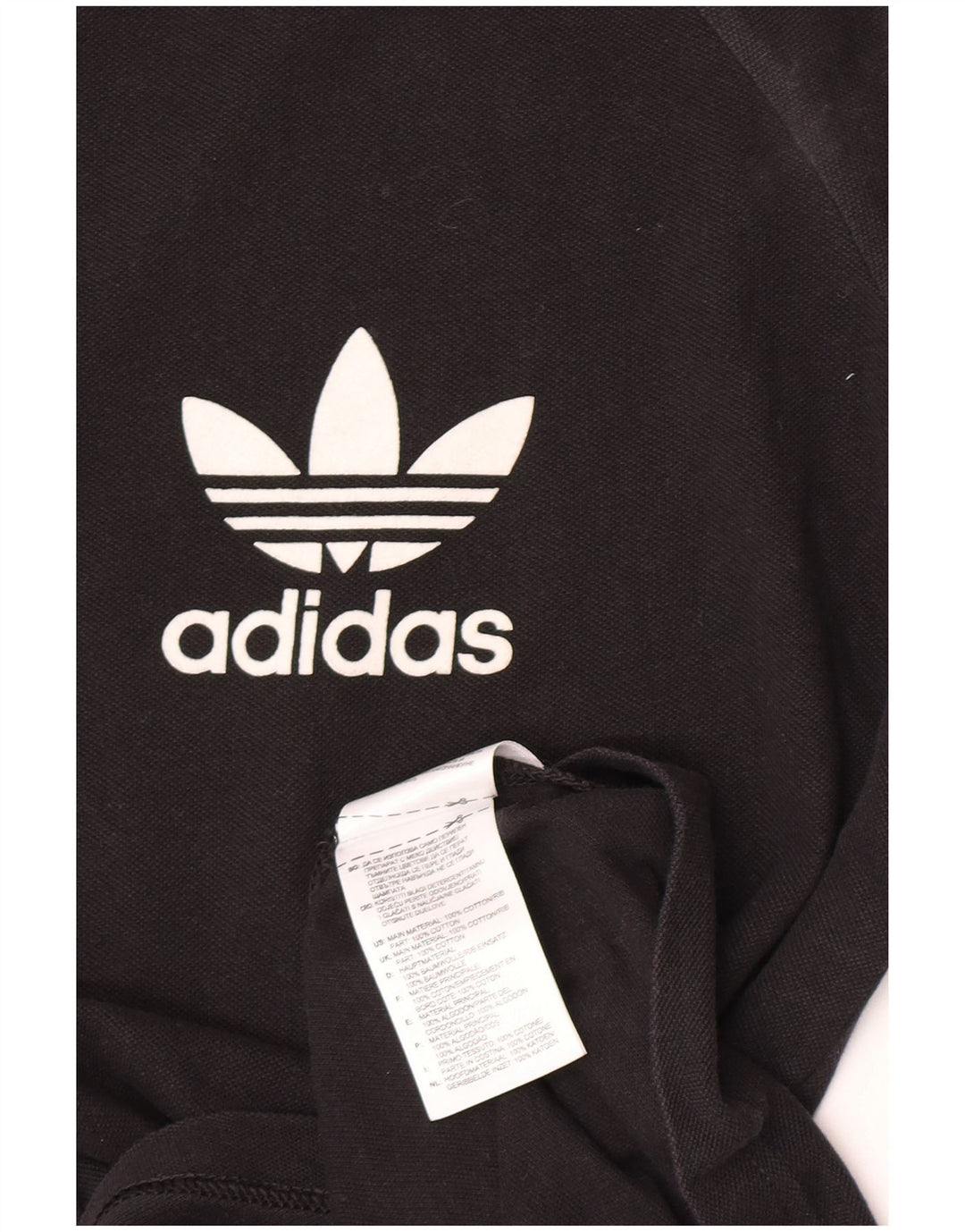 Adidas Herre grafisk top Langærmet medium sort bomuld