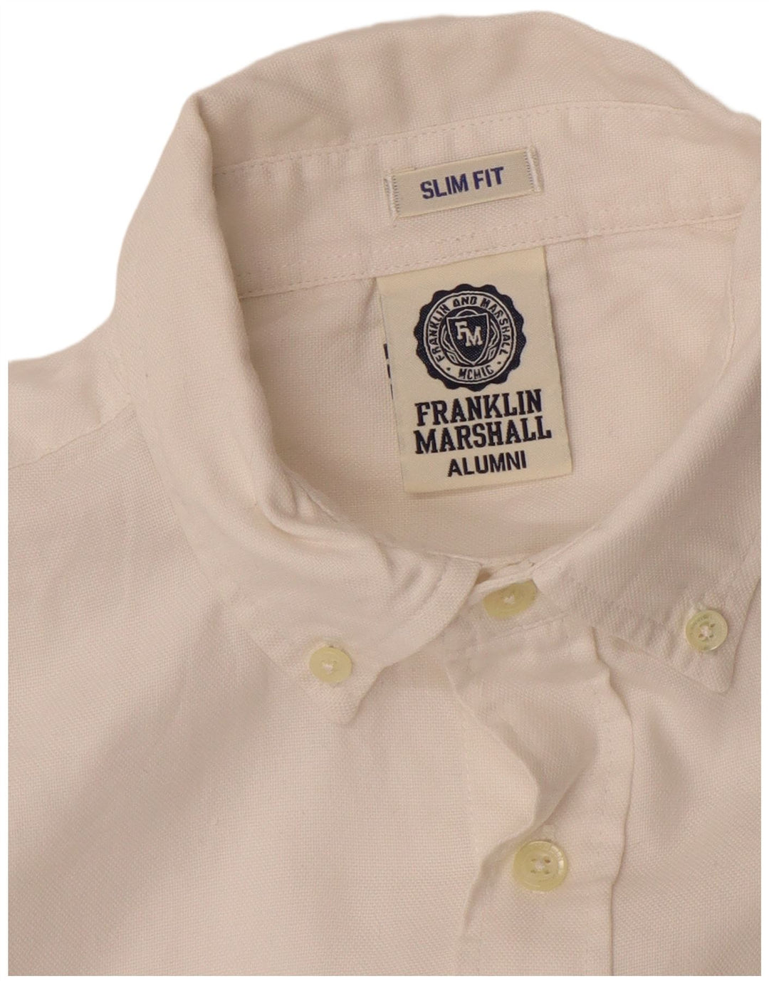 FRANKLIN MARSHALL Herre Slim Fit skjorte Medium White