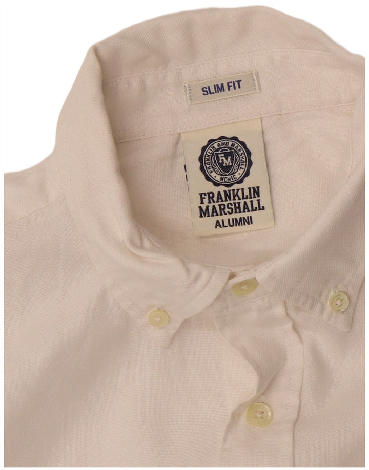 FRANKLIN MARSHALL Herre Slim Fit skjorte Medium White