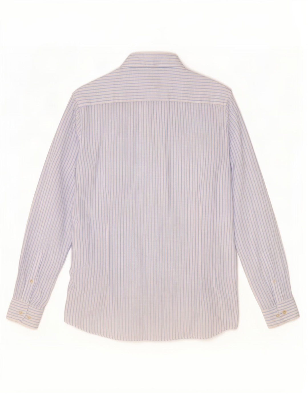 Massimo Dutti herreskjorte stor blå nålestribet linned