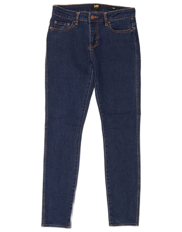 Lee Girls Licks Skinny Jeans 7-8 år W28 L27 Marineblå Bomuld