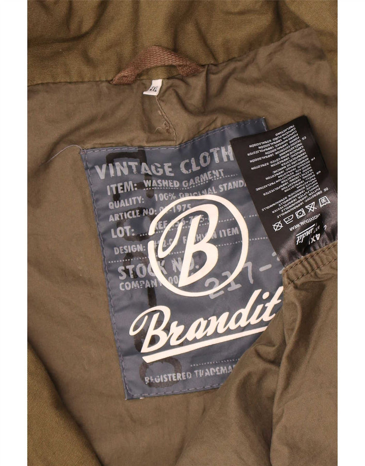 Brandit Herre Military Jacket UK 48 4XL Khaki Bomuld
