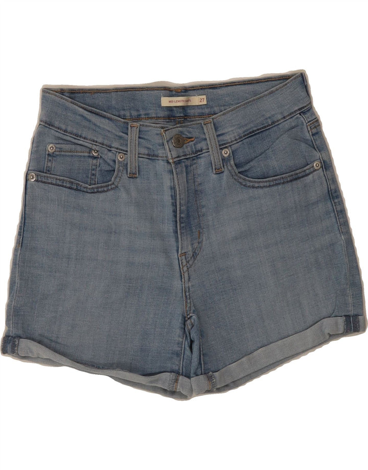 LEVI'S Womens Denim Shorts W27 Small  Blue Vintage Levi's and Second-Hand Levi's from Messina Hembry 